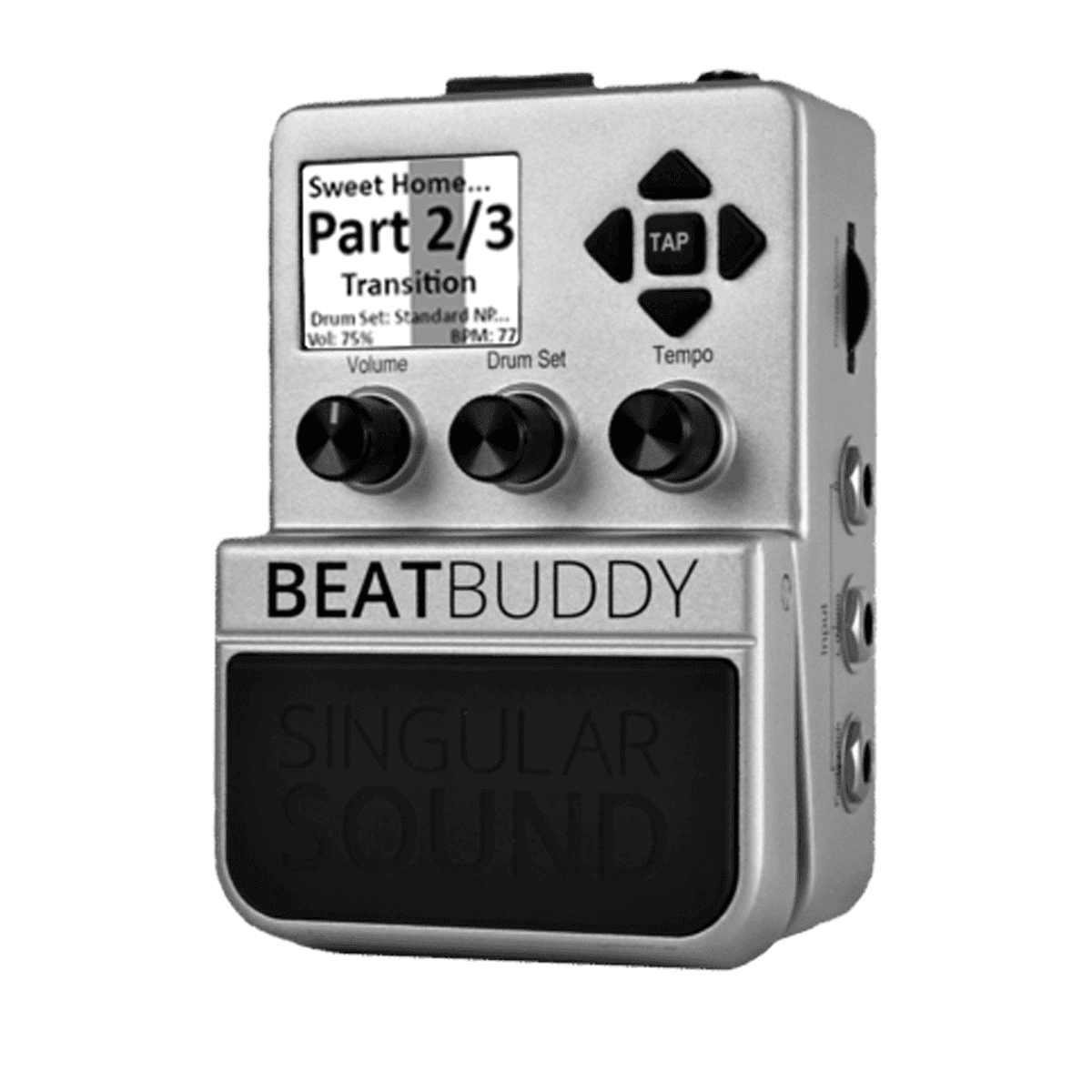 Singular Sound BeatBuddy - El BeatBuddy es una caja de ritmos en un stompbox, o un pedal de batería para abreviar. Utiliza este pedal de baterías para acompañar tu guitarra y/o muchos otros instrumentos . Además, hemos grabado meticulosamente a bateristas