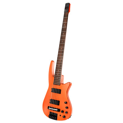 NS Design CR5 Radius Amber w/ Electric Piezo - If you're looking for a modern bass with unique features, then the NS Design CR5 Radius solidbody electric bass is for you. From the convex-backed maple body to the one-piece maple neck with a carbon fiber co