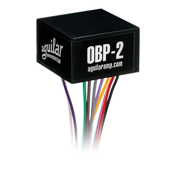 Aguilar OBP-2 - El OBP-2 fue diseñado para dar a los bajistas un tono grueso y al mismo tiempo ser lo suficientemente pequeño como para caber en cavidades de control estrechas. Conecte este preamplificador con una batería de 9 voltios y encajará en casi c