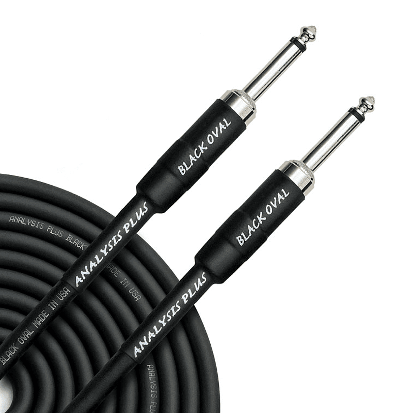 Analysis Plus Black Oval - Cable Instrumento - El cable Black Oval es silencioso, flexible y suena la raja. Un cable de alta gama a muy buen precio. Además cumple con todas las normas ROHS. El cable tiene conductores de calibre 20, una funda conductora pa