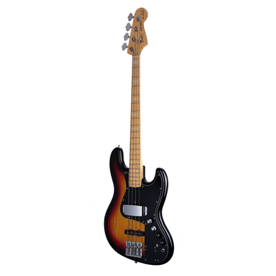 Fender Jazz Bass Marcus Miller Sunburst MIJ - Cuerpo • Modelo: Jazz Bass "Marcus Miller"• Madera: Ash • Terminación: Polyurethane Brazo • Madera: Maple• Perfil: “C”• Terminación: gloss• Espaciado: 19 mm• Escala: 34” • Nuez: Synthetic Bone Diapasón • Mader