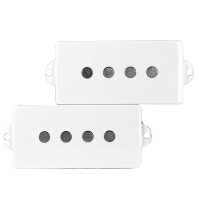 Lindy Fralin P-Bass White Cover - DescriptionLindy Fralin P-Bass Pickups are clean, clear, and articulate. They are designed to enhance everything you’ve come to love about your P-Bass: Fat and Punchy with a huge, clear bottom-end.Hum-Cancelling / Thick &