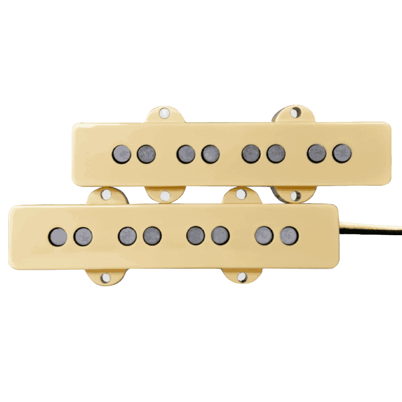 Lindy Fralin Split Jazz 4 Cream Cover - DescriptionLindy Fralin Split Jazz Bass Pickups offer a loud, clear and even response to four string bass players with no hum. This bass pickup allows you to get all of the Jazz-Bass vibe that you love, minus the hu