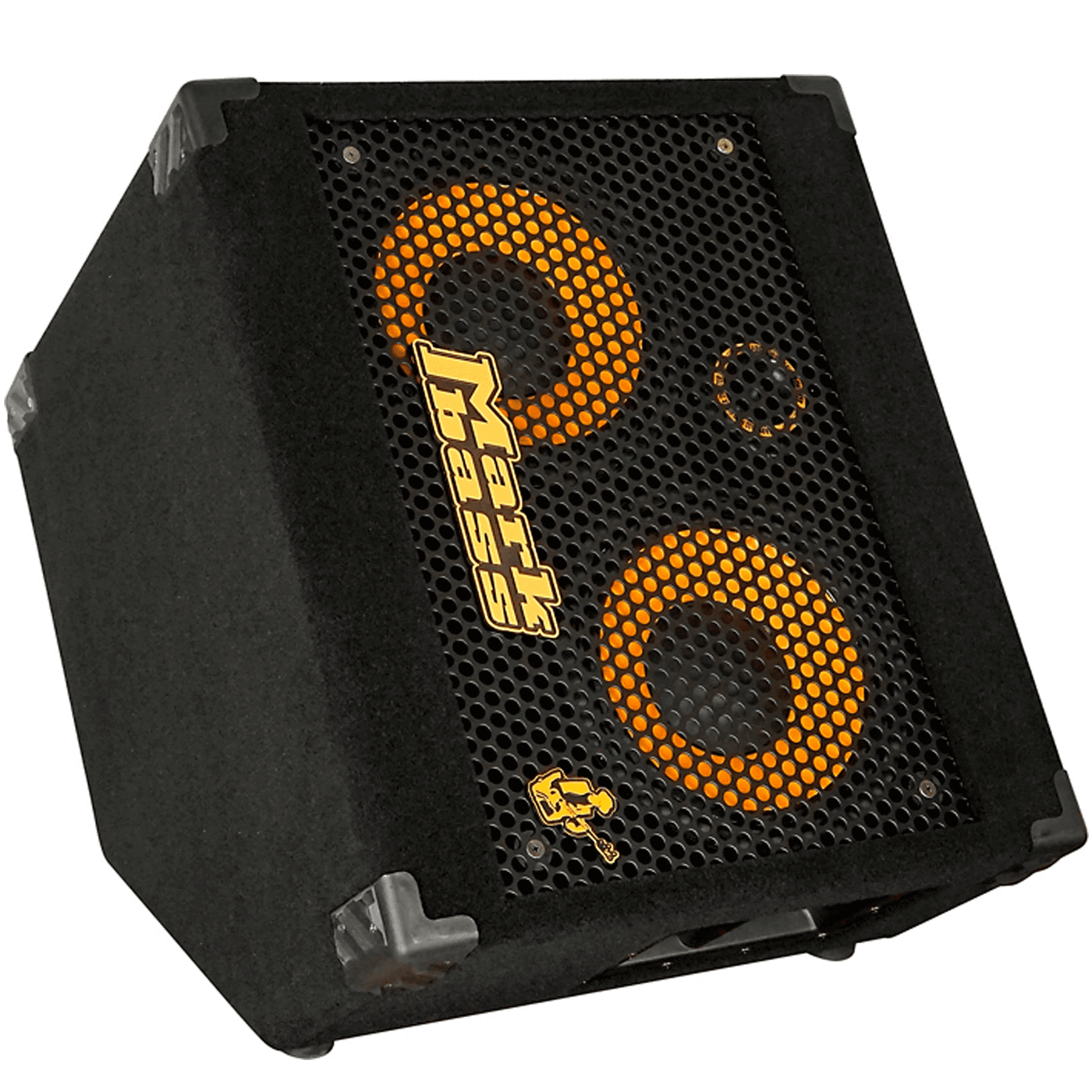 Markbass Marcus Miller 102 - "My signature Markbass cabinets have a really fat low end thanks to the rear-ported design - and the highs are ultra focused thanks to brand new 1 inch "Voice Coil" tweeter. Also the angled cabinet design allows me to use thes