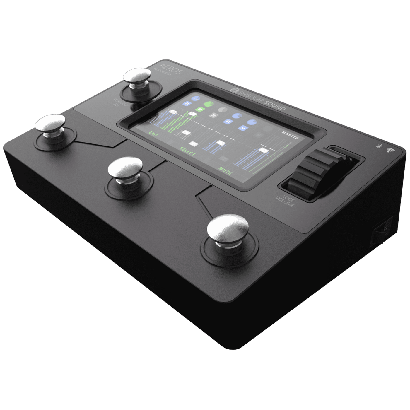 Singular Sound Aeros Loop Studio - 6 Track, Stereo Looper Pedal with Touch Enabled Screen, Hands Free Mixing, and Simultaneous Parallel and Sequential Looping - SlapStore América Latina especialistas en Bajos de Chile a todo América Latina