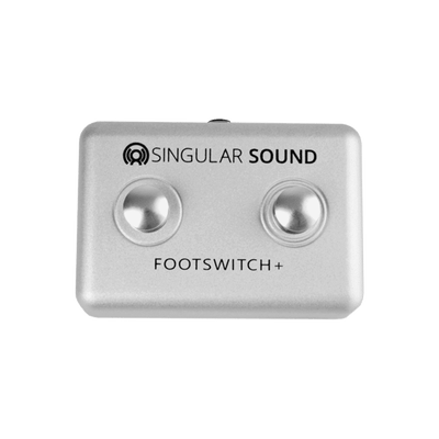 Singular Sound Footswitch+ - When you pair the Footswitch+ with the BeatBuddy or BeatBuddy MINI it gives you even more control over the beat. Right out of the box you get the ability to trigger accent hits, pause/unpause the beat, and navigate songs, genr
